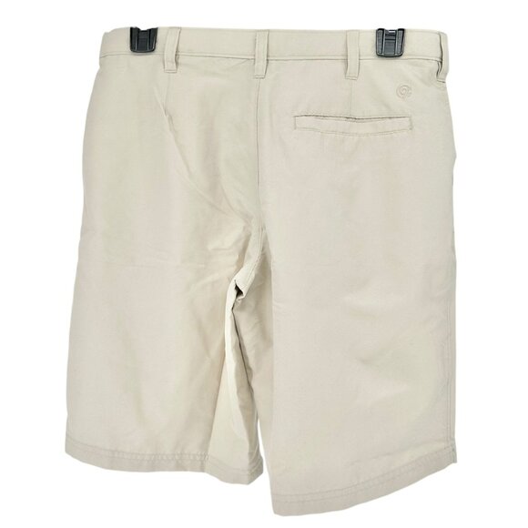 Champion Shorts Womens L 12-14 Quick Dry Beige Polyester Shrink Resistant - Picture 2 of 6